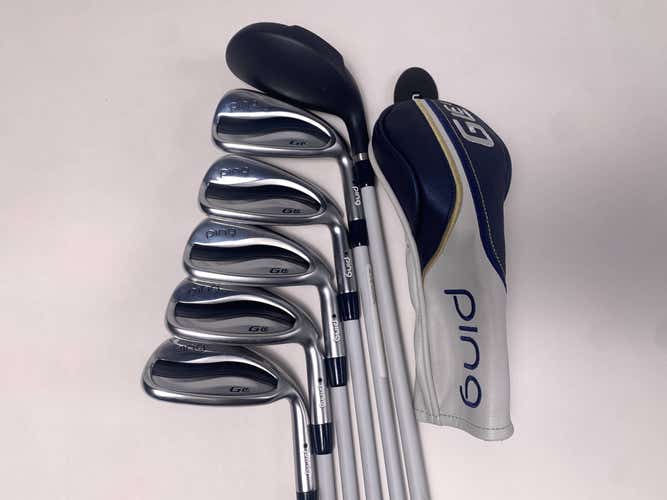 Ping G LE 3 Hybrid Iron Set 6H 7-PW+SW Black Dot ULT 250 Ladies RH Undersize