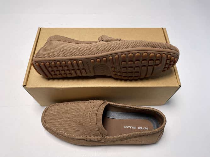 Peter Millar Crown Knit Driver Loafer Shoes Brown Men's SZ 11 ( MA23F40 )