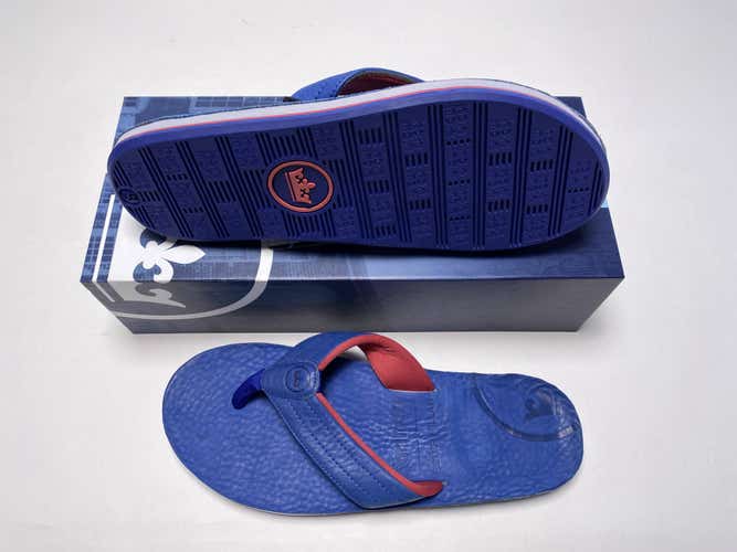 Peter Millar x Hari Mari Flip Flops Blue Men's SZ 9 NEW ( MS19F28 ) NEW