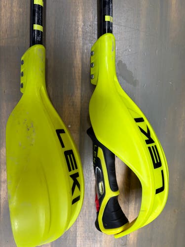52in (130cm) Leki Racing World Cup Lite SL Ski Poles (Used) With Guards