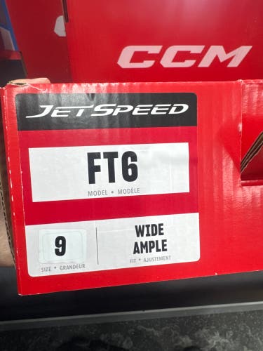 2023 CCM JetSpeed FT6 Hockey Skates Wide Width 9 (New)