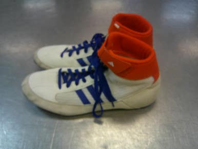 Used Adidas Wrestling Shoes White Senior 9 11339-S000197933