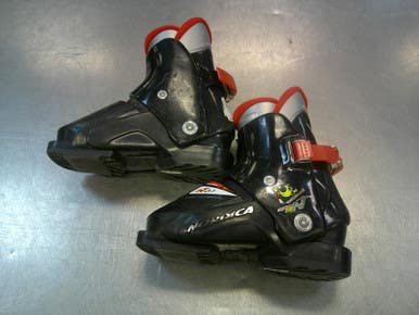 Used Nordica SUPER 0.1 Boys DH Ski Boot Black 185 MP - Y12 11339-S000197936