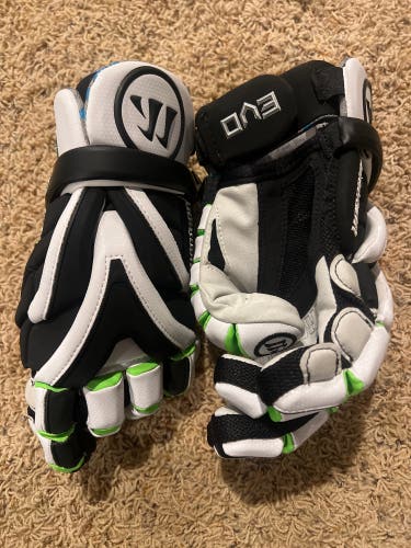 Warrior Evo Custom NY Lizard Lacrosse Gloves Large (New)