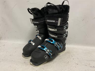 Used Rossignol PURE 7C Womens DH Ski Boot Black 265 MP - M08.5 - W09.5 11855-S000198040