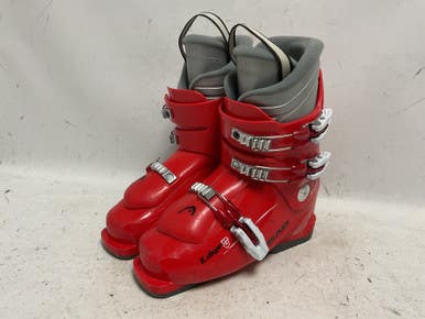 Used Head EDGE J Mens DH Ski Boot Red 235 MP - J05.5 - W06.5 11855-S000198038