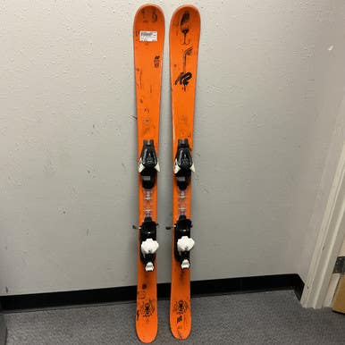 Used K2 JUVY TWIN TIPS Boys DH Ski/Binding Orange 139 cm 11855-S000198034