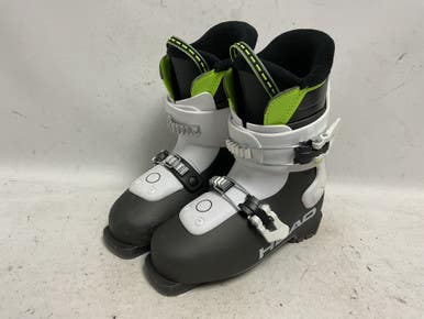 Used Head Z2 Boys DH Ski Boot Grey 225 MP - J04.5 - W5.5 11855-S000198009