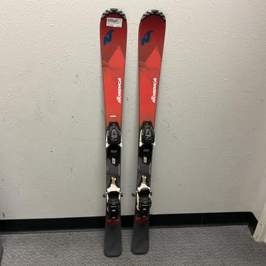 Used Nordica NAVIGATOR TEAM Boys DH Ski/Binding Black And Red 120 cm 11855-S000198006