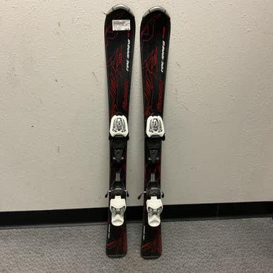 Used Nordica FIRE ARROW TEAM Boys DH Ski/Binding Black And Red 118 cm 11855-S000198007