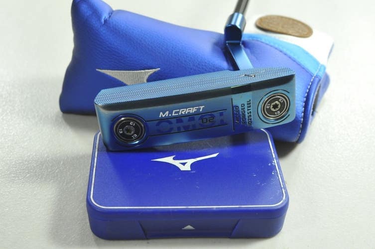 Mizuno M.Craft OMOI Type 2 Blue Ion 35" Putter Right Steel # 209420