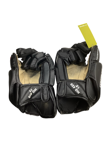 Used CCM HG 420 Senior Gloves Black 15" 11613-S000175693
