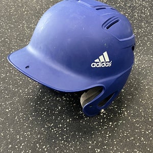 Used Adidas TRIPLE STRIPE Batting Helmet No Mask Royal Blue S/M 11849-S000035974