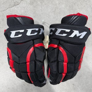 15” CCM HG 12XP Gloves Chicago Blackhawks Pro Stock NHL (Used)