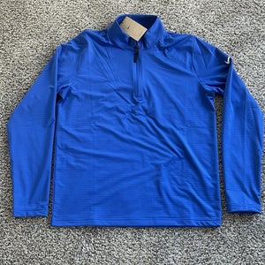 Nike Mens Dri Fit Victory 1/2 Zip Golf Pullover Blue Mens Size XL FD5837-480