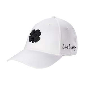 NEW Black Clover Live Lucky Premium Clover #1 Black/White Fitted S/M Golf Hat