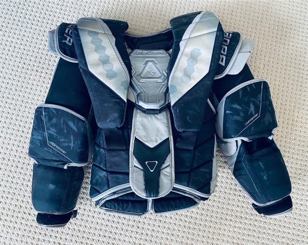 Large Bauer Mach Goalie Chest Protector Pro Stock (Used)