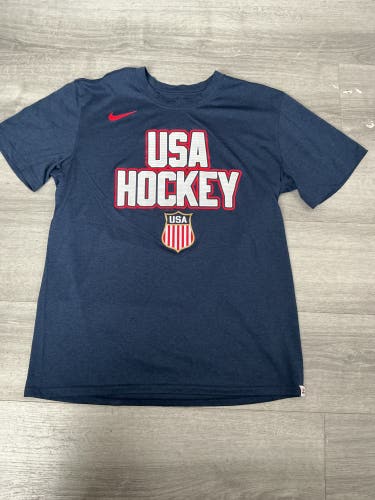 Team USA Blue Large Men's Nike Dri-Fit Shirt (New)