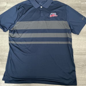 Team USA Blue Large Men's Nike Dri-Fit Shirt (New)