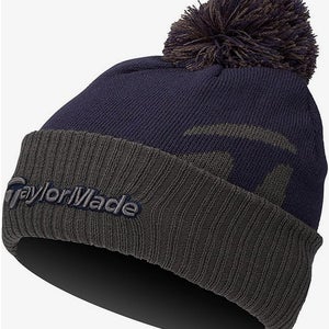 NEW TaylorMade Bobble Beanie Navy Beanie/Hat/Cap