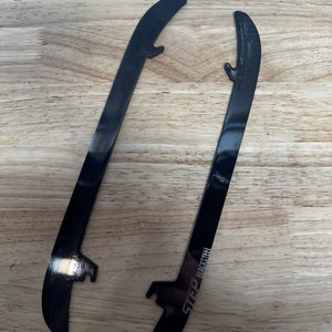 NHL Pro Stock 263mm Used Black Step Steel Skate Blades / Runners (Needs Profile)