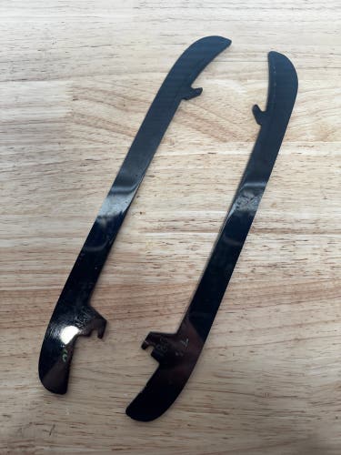 NHL Pro Stock 263mm Used Black Step Steel Skate Blades / Runners (Needs Profile)