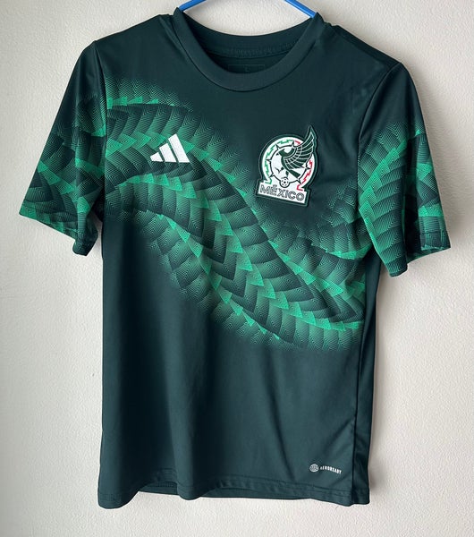 Green Large Kids Unisex Adidas Jersey (Used)