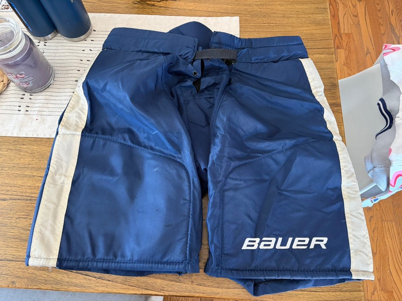 Men's Senior Large Bauer Hockey Pants Pro Stock (CBJ) (Used)
