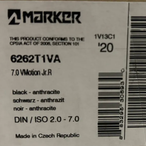 Marker Free 7.0 Ski Bindings 74 mm Brake Width Max Din 7 (New)