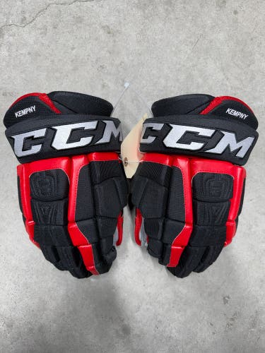 14” CCM HG 97 Pro Chicago Blackhawks Gloves Pro Stock NHL (New)