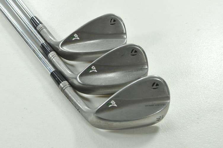 TaylorMade Milled Grind 4 Raw 52*,56*,60* Wedge Set NS Pro Zelos 7 Steel #209304