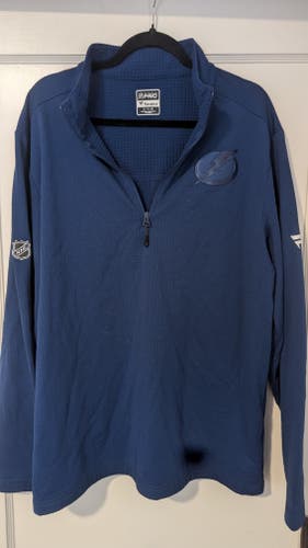 Tampa Bay Lightning Fanatics Authentic Pro Blue Men's XL 1/4 Zip (Used)