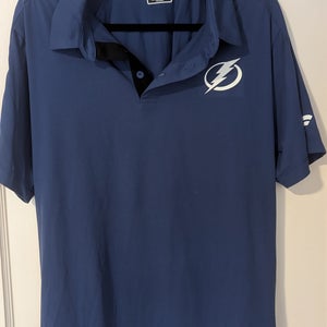 Tampa Bay Lightning Fanatics Authentic Pro Blue Men's L Polo