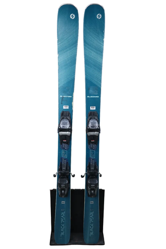 USED 2022 Blizzard Black Pearl 82 SP Skis 145cm with Marker TCX 11 Bindings