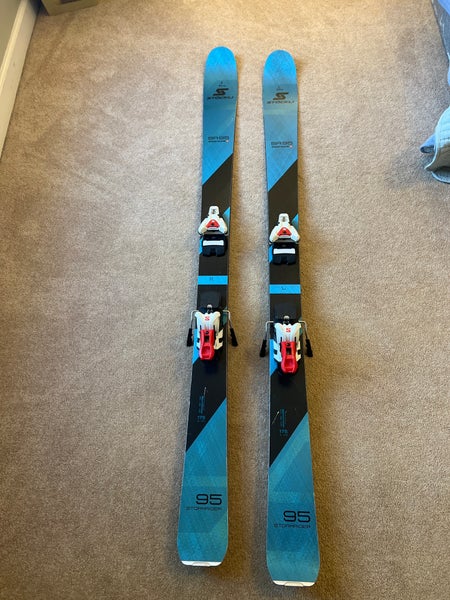 Men's 2021 Stockli Stormrider 175 cm All Mountain Skis With Bindings Max Din 16 (Used)