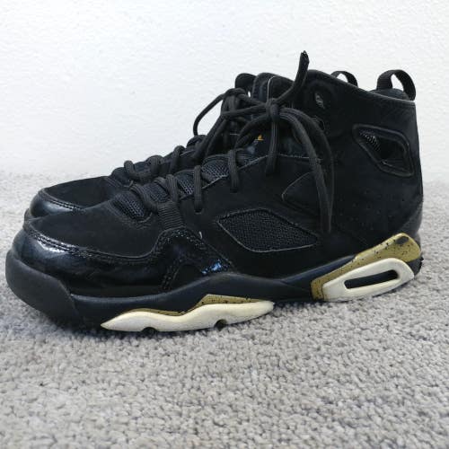 Nike Air Jordan True Flight GS Boys 5Y Basketball Shoes 555472-031 Black Gold