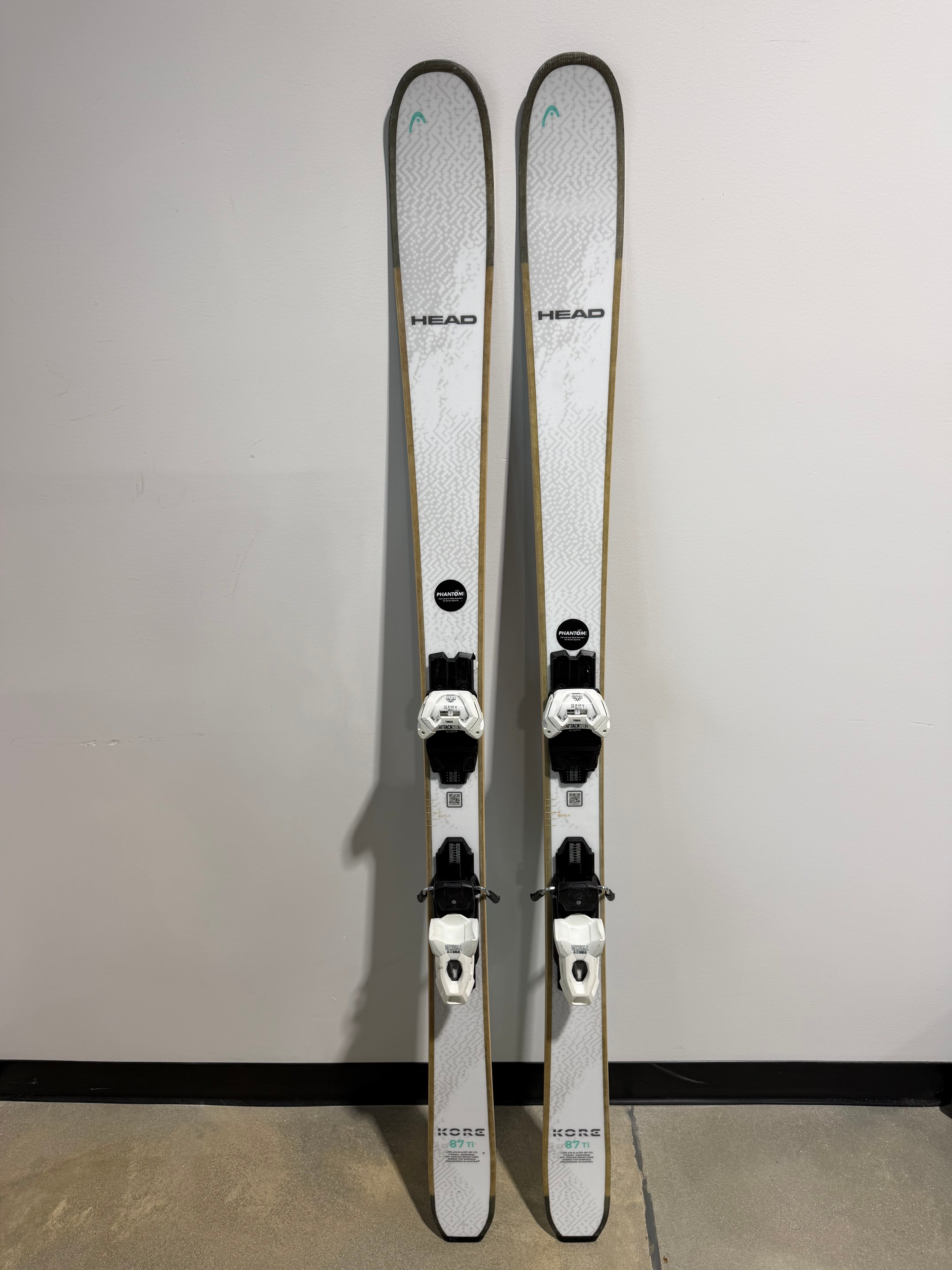 Head Kore 93 Ti Demo Skis – 163cm – w/ Tyrolia Attack 11 LYT