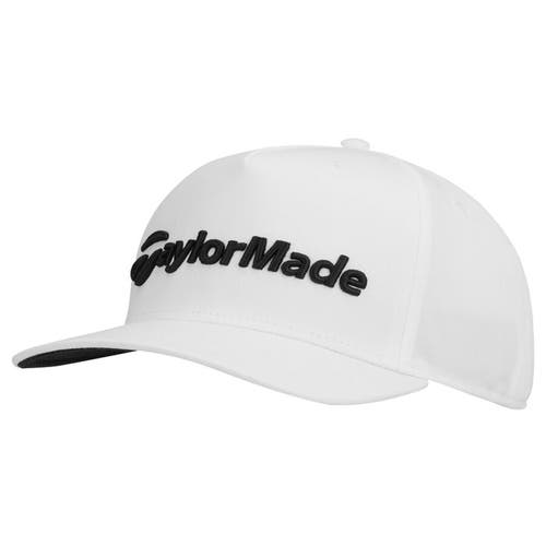 NEW 2025 TaylorMade A-Frame White Snapback Adjustable Golf Hat/Cap