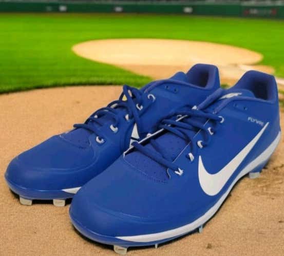 Nike Air Clipper FLYWIRE (US Size 14) BLUE Baseball Cleats New