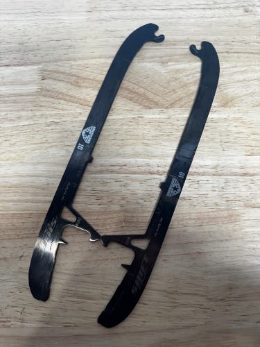 NHL Pro Stock 280mm Used TRUE SHIFT DLC MAX BlackSteel Skate Blades / Runners