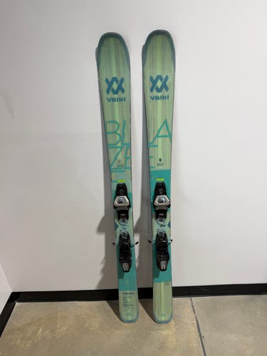 Volkl Blaze 106 W Skis – 165cm – w/ Marker Griffon 11 Bindings – Used