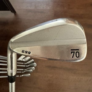 Sub 70 699 Left Hand Iron Set Stiff Flex (8 Clubs) #4 - #9, PW, GW Steel Shaft (Used)