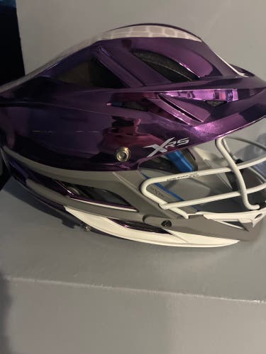 Xrs brand new purple helmet crome