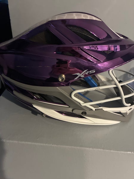 Xrs brand new purple helmet crome