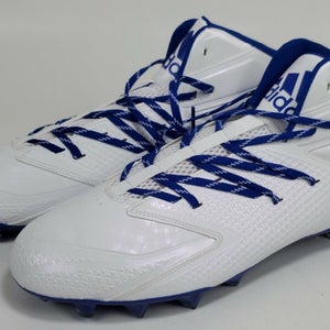 Adidas Quickframe (US Size 16) White Blue Football Cleats New