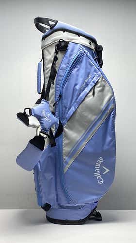 Callaway Chase Stand Bag Light Blue 4-Way Divide Dual Strap Golf Bag