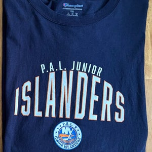 New York Islanders Hockey P.A.L. Junior Islanders Navy Long Sleeve Tee Champion
