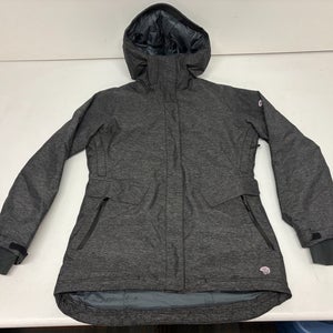 Mountain Hardwear DRY.Q THERMAL.Q Hooded Ski/Snowboard Jacket Women's Small Gray