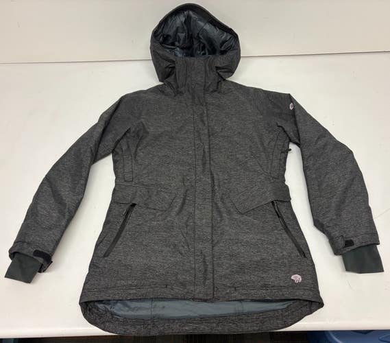 Mountain Hardwear DRY.Q THERMAL.Q Hooded Ski/Snowboard Jacket Women's Small Gray
