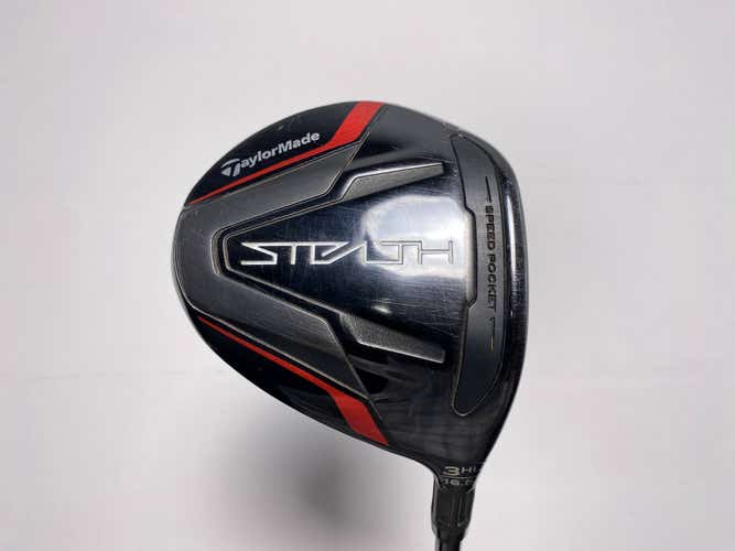 TaylorMade Stealth 3HL Fairway Wood 16.5* HZRDUS RDX Smoke Red 6.0 75g Stiff RH